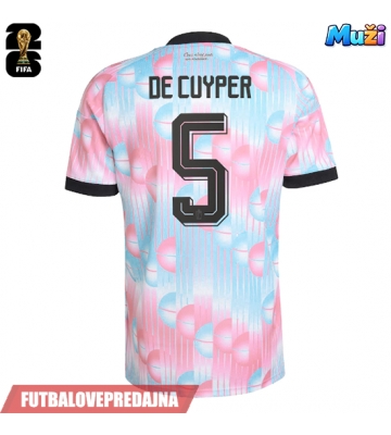 Lacne Muži Futbalové dres Belgicko Maxim De Cuyper #5 MS 2026 Krátky Rukáv - Preč